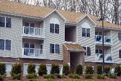 mold testing apartment building photograph