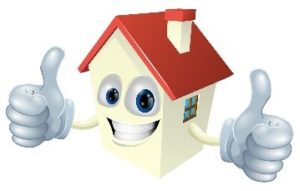 Cartoon house figure